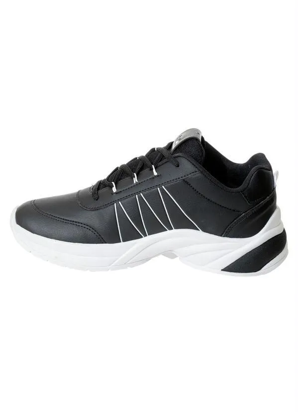 Perfecta - Tênis Feminino Preto em Sintético 3