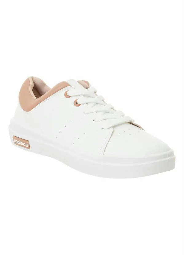 Moleca - Tênis Moleca Branco em Sintético