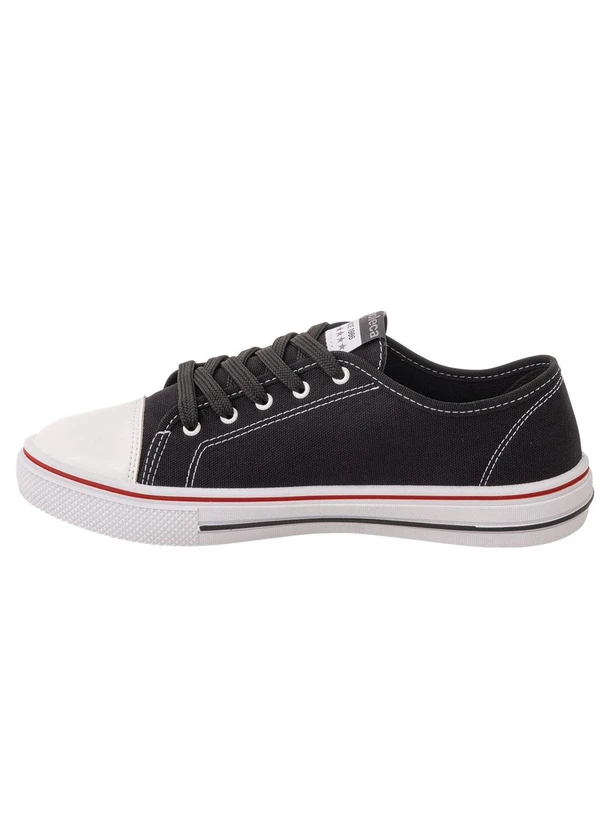 Moleca - Tênis Moleca Preto em Lona e Verniz 2