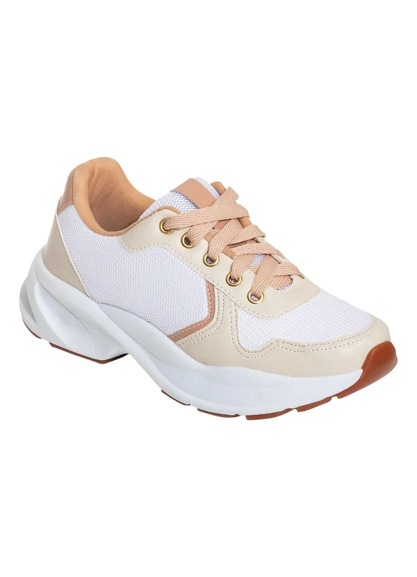 Perfecta - Tênis Off White em Tecido