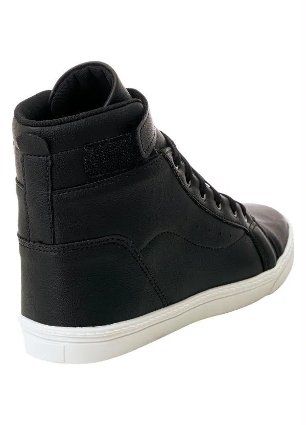 Perfecta - Tênis Preto Cano Médio com Velcro 2