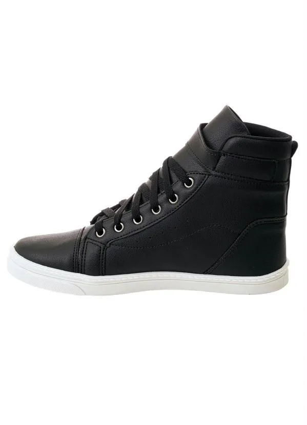 Perfecta - Tênis Preto Cano Médio com Velcro 3