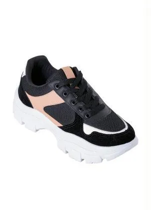 Perfecta - Tênis Preto em Sintético com Mesh - PERFECTA