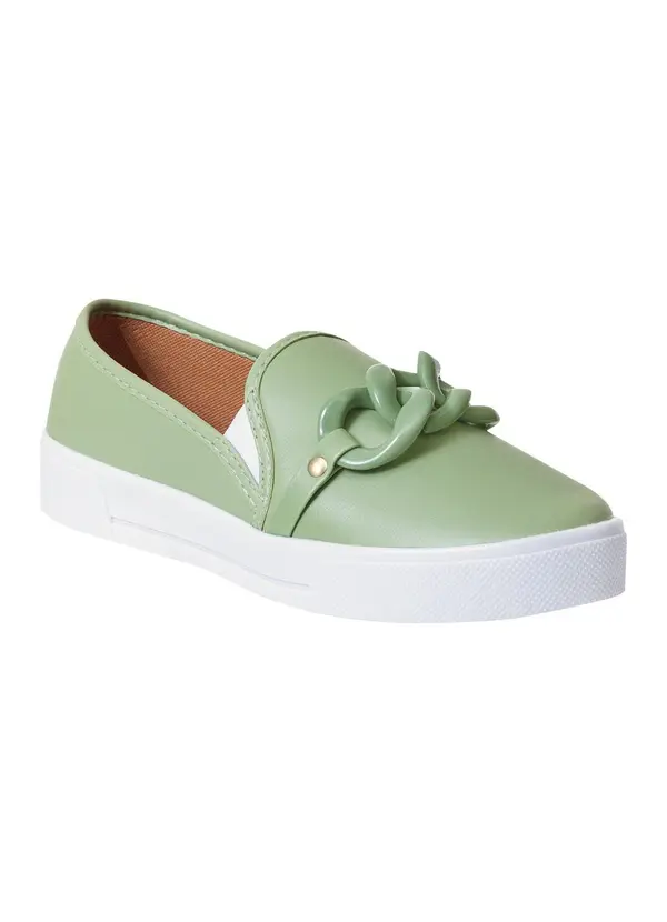 Perfecta - Tênis Verde em Sintético 3