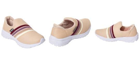 Tnis Esporte Bege em Tecido