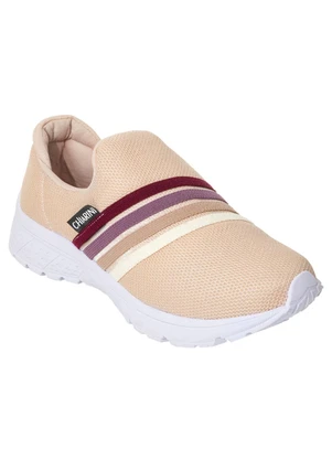 Perfecta - Tênis Esporte Bege em Tecido - PERFECTA