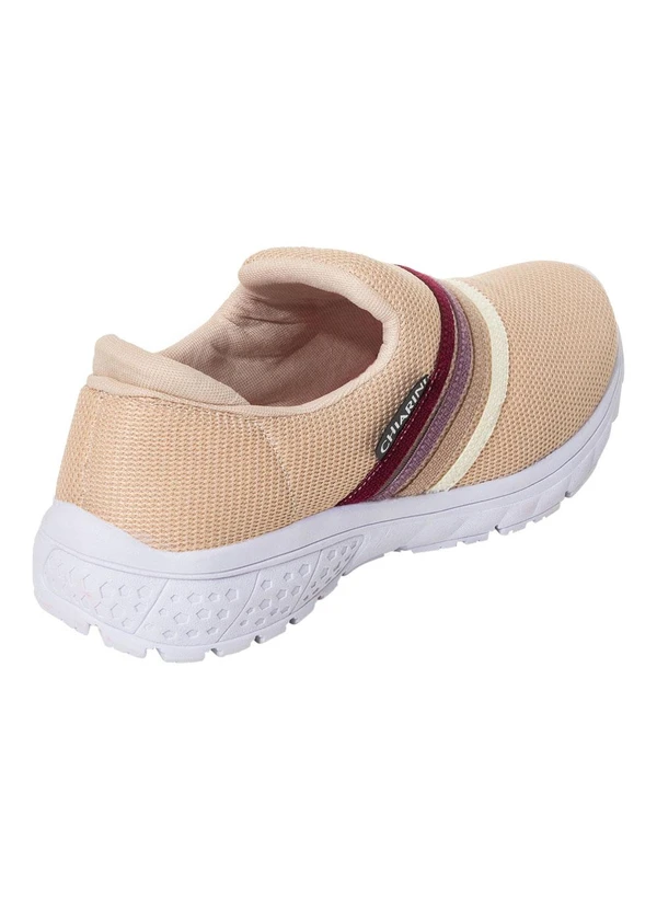 Perfecta - Tênis Esporte Bege em Tecido 2