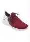 Perfecta - Tênis Esporte Bordô e Branco em Tecido - variação: Bordô e Branco