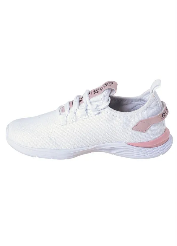 Perfecta - Tênis Esporte Branco em Tecido Mesh 4