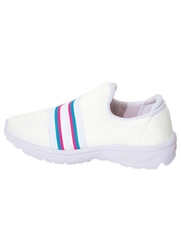 Perfecta - Tênis Esporte Branco em Tecido 3