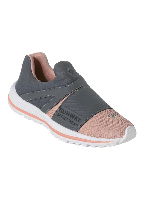 Perfecta - Tênis Esporte Grafite em Tecido e Sintético