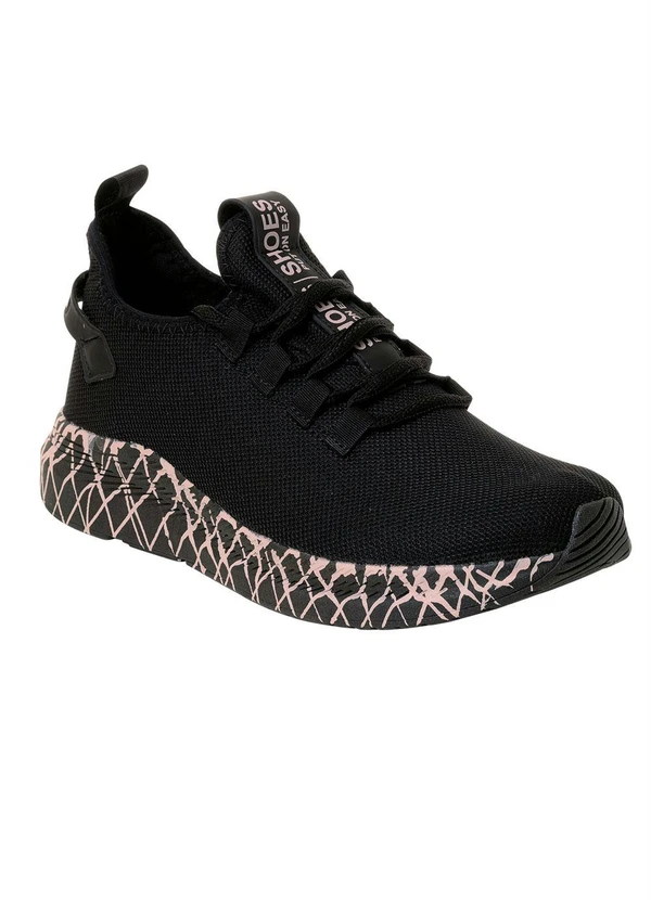 Perfecta - Tênis Esporte Preto com Sola Desenhada 5