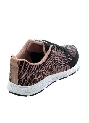 Perfecta - Tênis Esporte Preto e Rose em Tecido - PERFECTA
