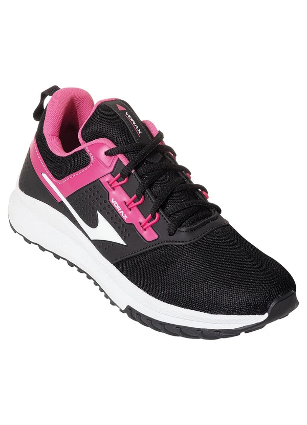 Perfecta - Tênis Esporte Preto em Tecido e Sintético