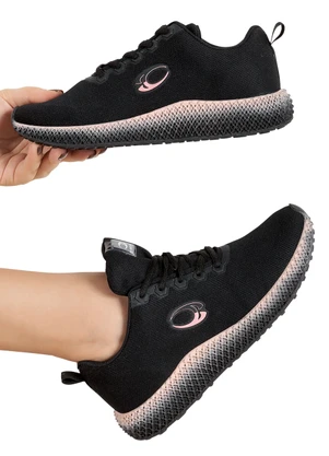 Perfecta - Tênis Esporte Preto em Tecido - PERFECTA