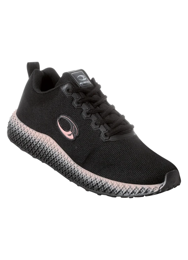 Perfecta - Tênis Esporte Preto em Tecido 2