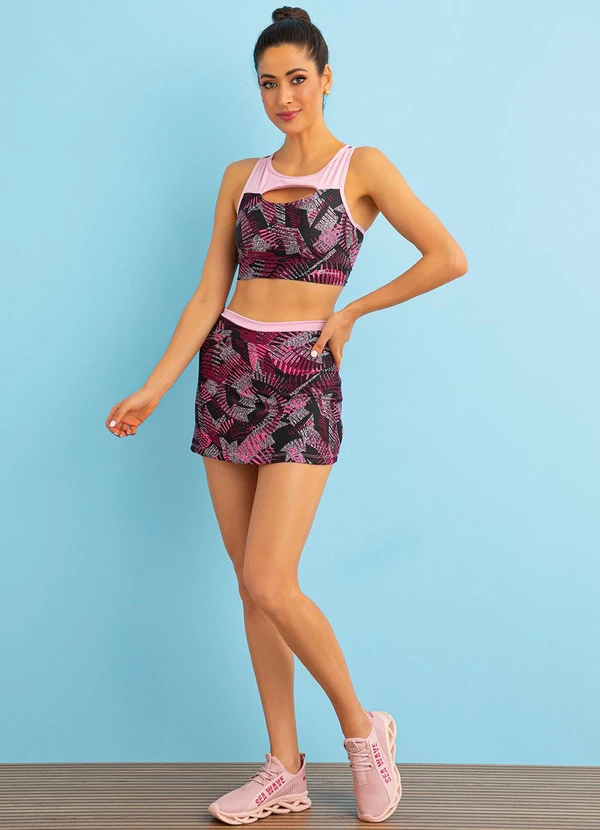 Perfecta - Tênis Esporte Rosê em Tecido 2