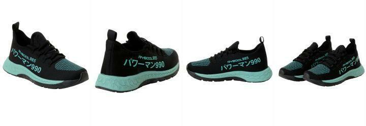 Tnis Esporte Verde gua com Detalhes Estampados