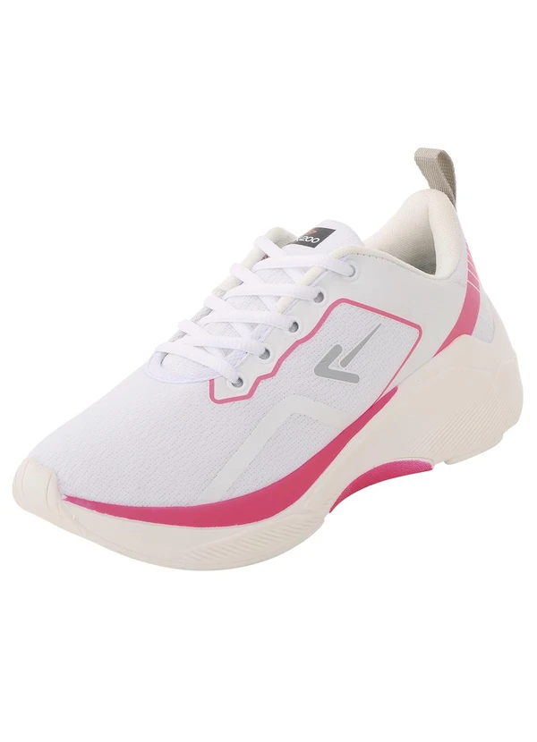 Perfecta - Tênis Esportivo Branco com Solado Bicolor