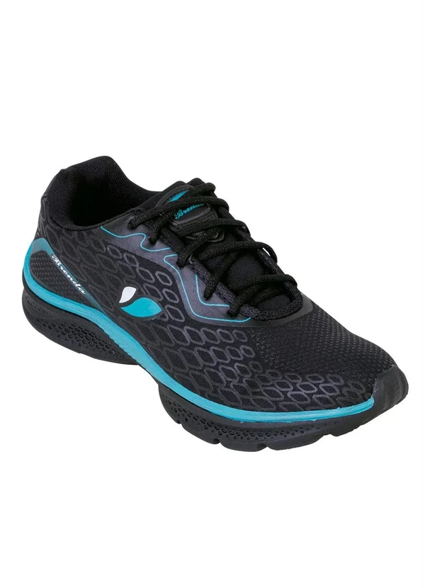 Perfecta - Tênis Preto em Tecido Estampado 2