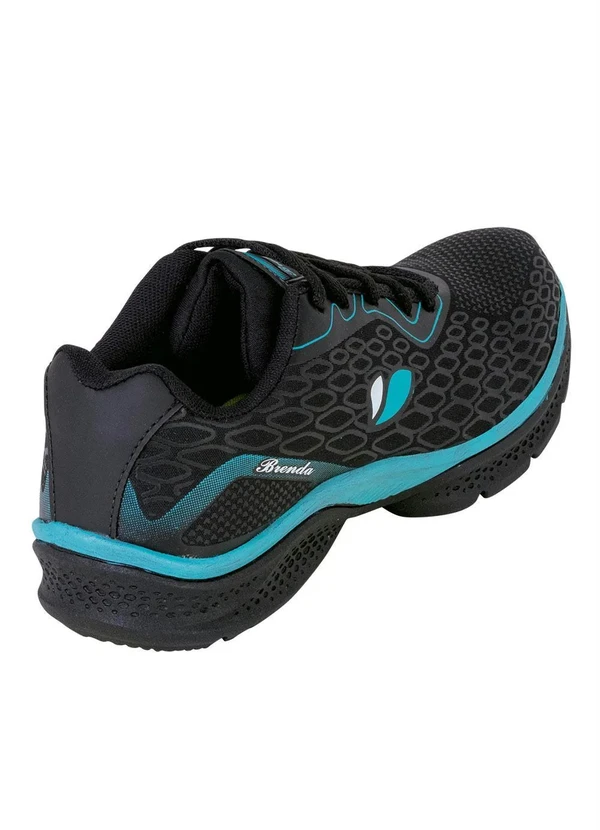 Perfecta - Tênis Preto em Tecido Estampado 3