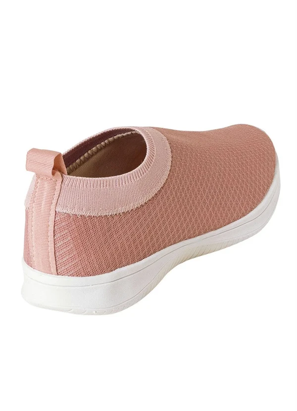 Perfecta - Tênis Rosê em Tecido com Elástico 2