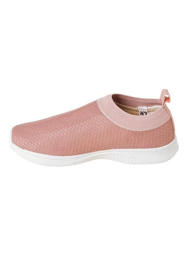Perfecta - Tênis Rosê em Tecido com Elástico 3