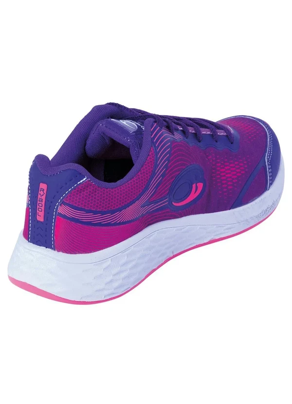 Perfecta - Tênis Roxo em Tecido Estampado 2