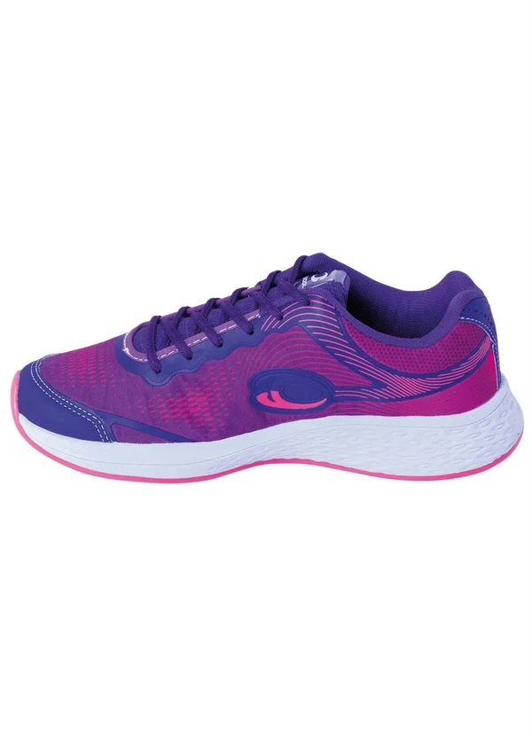 Perfecta - Tênis Roxo em Tecido Estampado 3