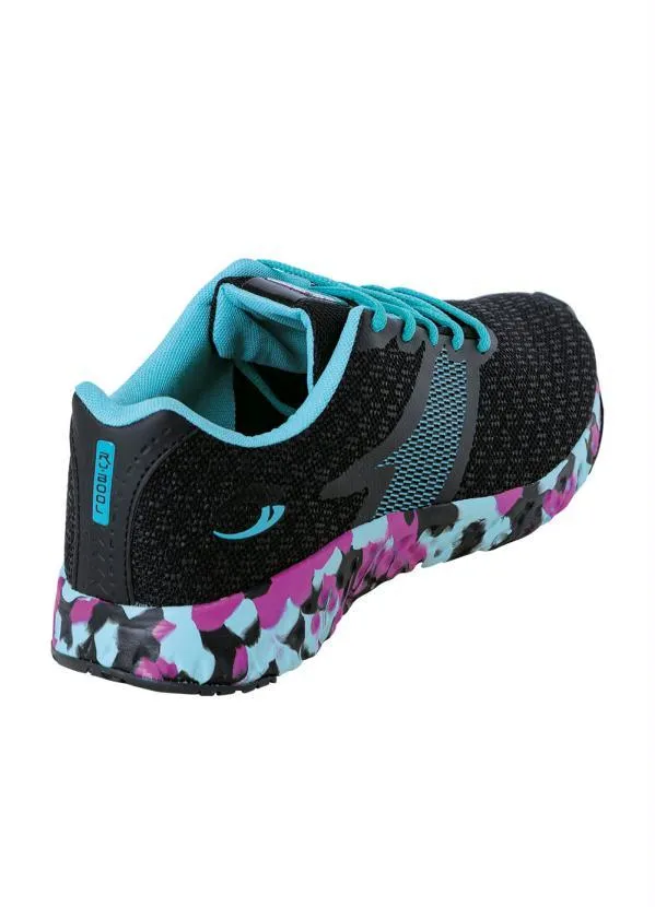 Perfecta - Tênis Verde Água em Tecido Estampado 2