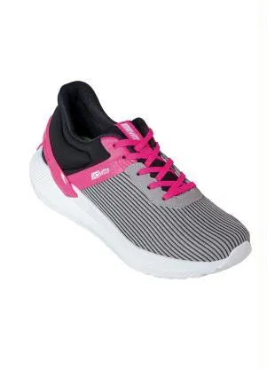 Tênis Actvitta (Cinza) com Detalhes em Rosa/Preto - ACTVITTA
