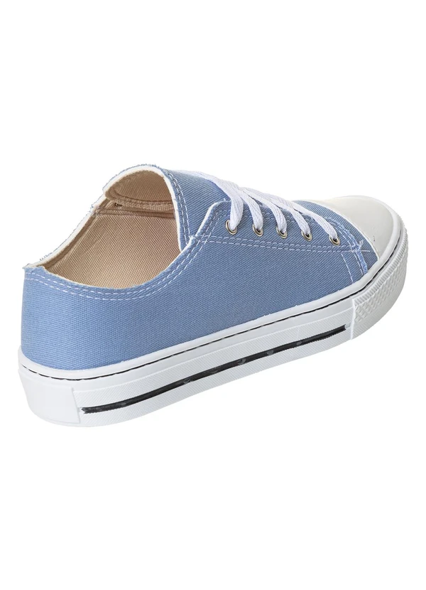 Perfecta - Tênis Azul em Tecido 4