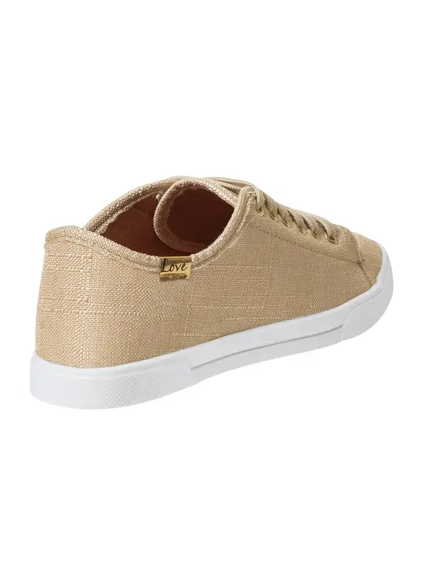 Perfecta - Tênis Bege em Tecido 2