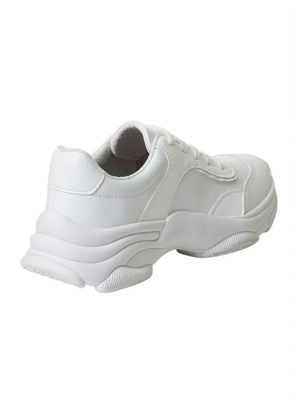 Beira Rio - Tênis Beira Rio Branca em Sisntético 2