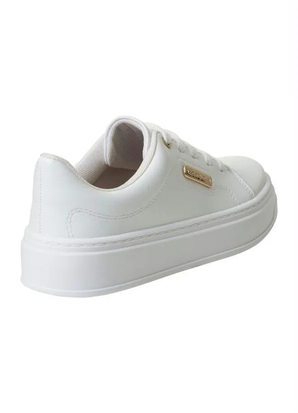 Beira Rio - Tênis Beira Rio Branco em Sintético 2