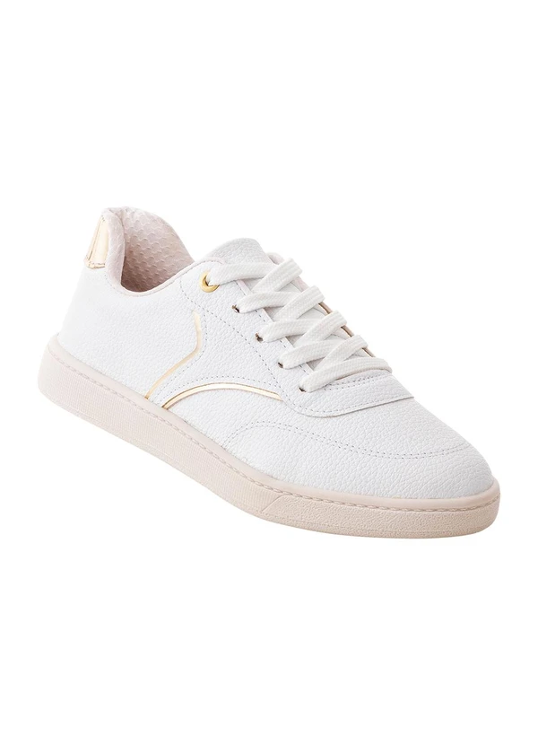 Beira Rio - Tênis Beira Rio Branco em Sintético