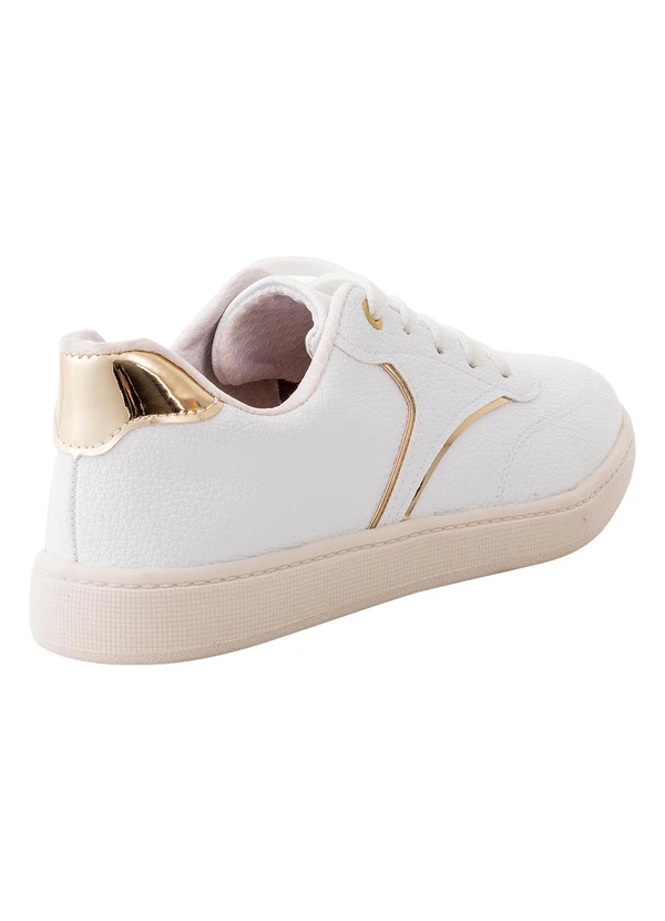 Beira Rio - Tênis Beira Rio Branco em Sintético 2