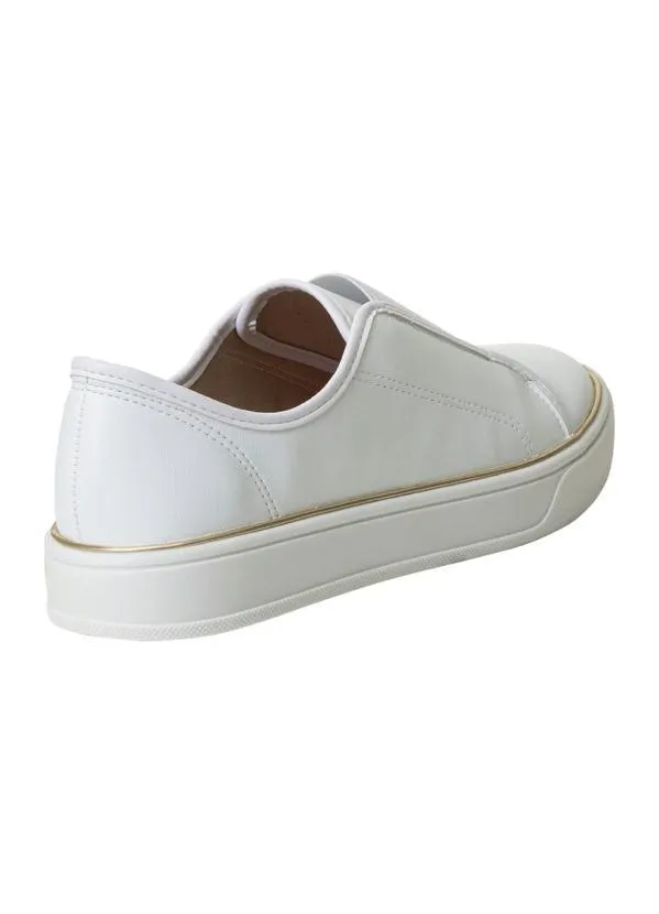 Beira Rio - Tênis Beira Rio Branco em Sintpetico 2