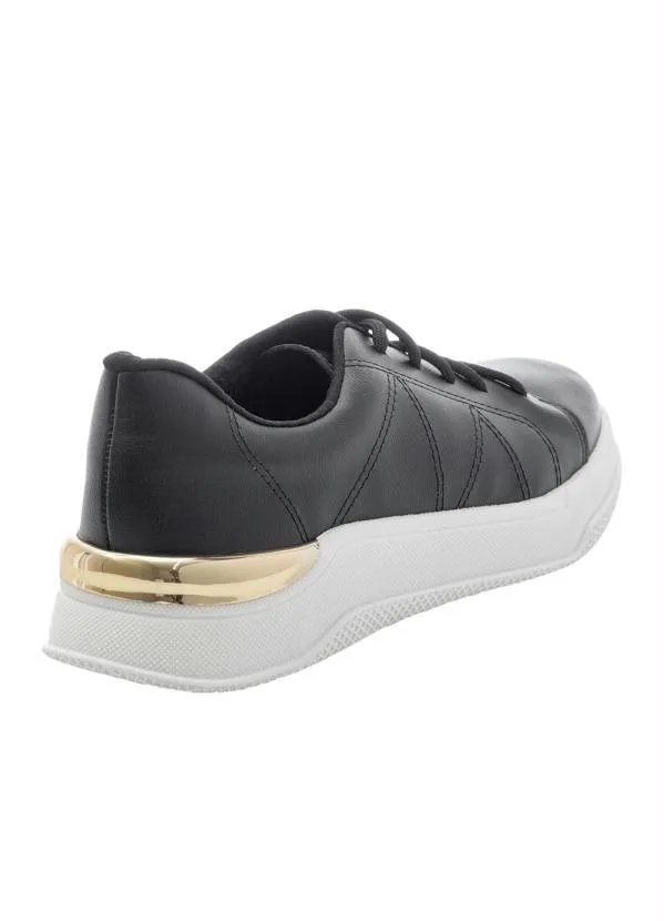 Beira Rio - Tênis Beira Rio Preto em Sintético 2