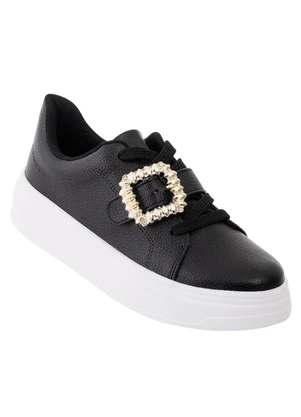 Beira Rio Tênis Beira Rio Preto em Sintético