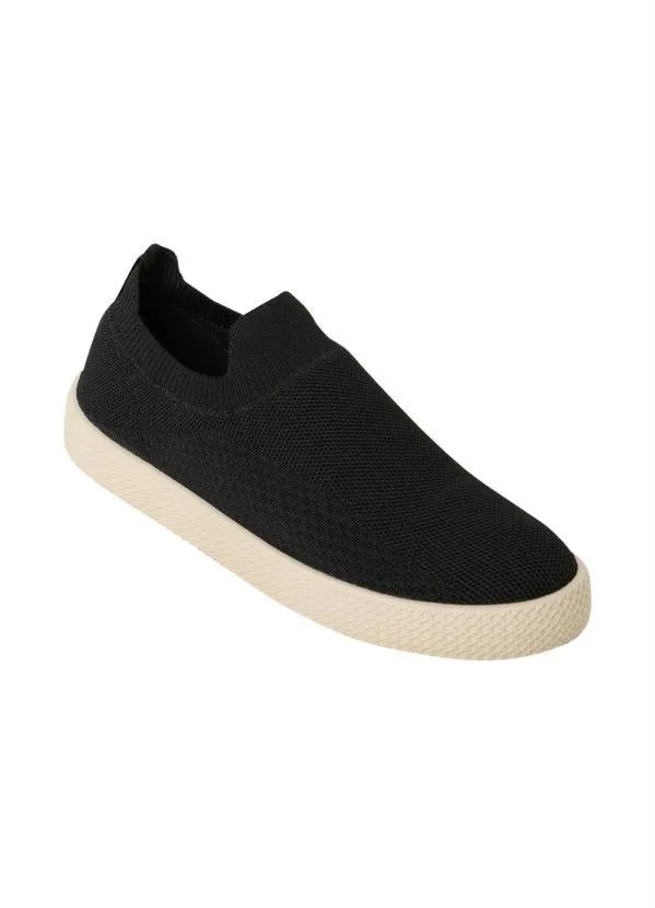 Beira Rio - Tênis Beira Rio Preto em Tecido