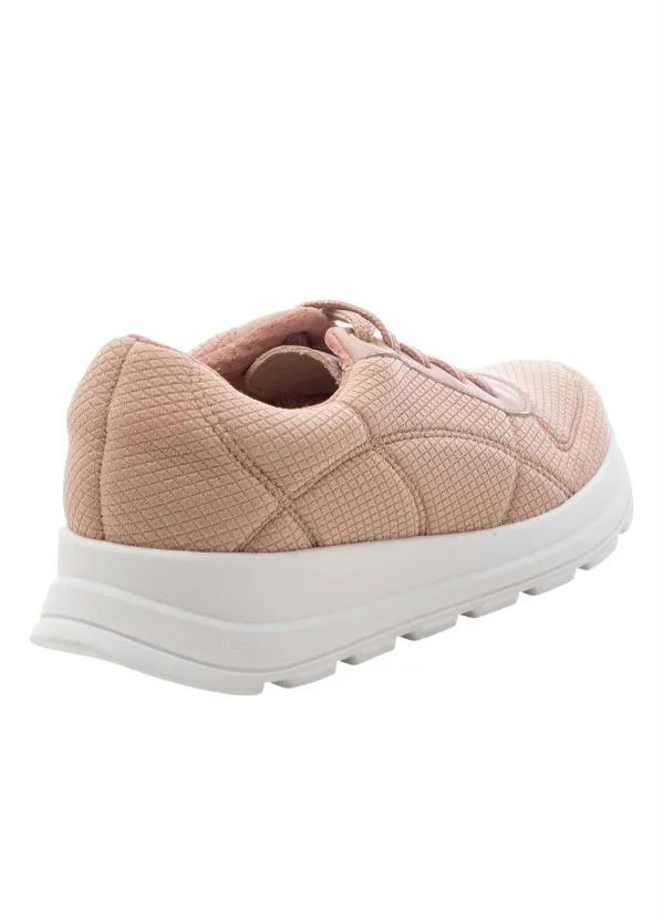 Beira Rio - Tênis Beira Rio Rosa em Tecido Toscana 2