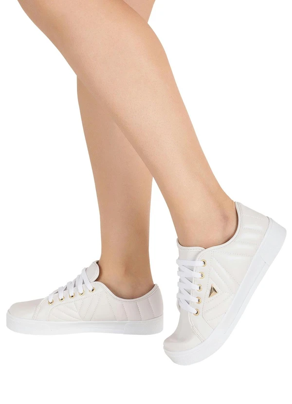 Perfecta - Tênis Branco em Sintético