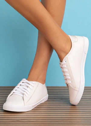 Perfecta - Tênis Branco em Sinttético - PERFECTA