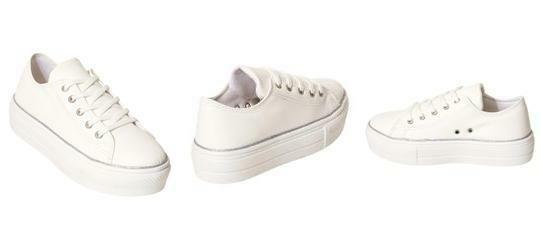 Tnis Branco em Tecido