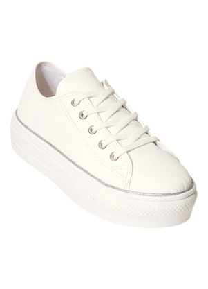 Perfecta - Tênis Branco em Tecido - PERFECTA