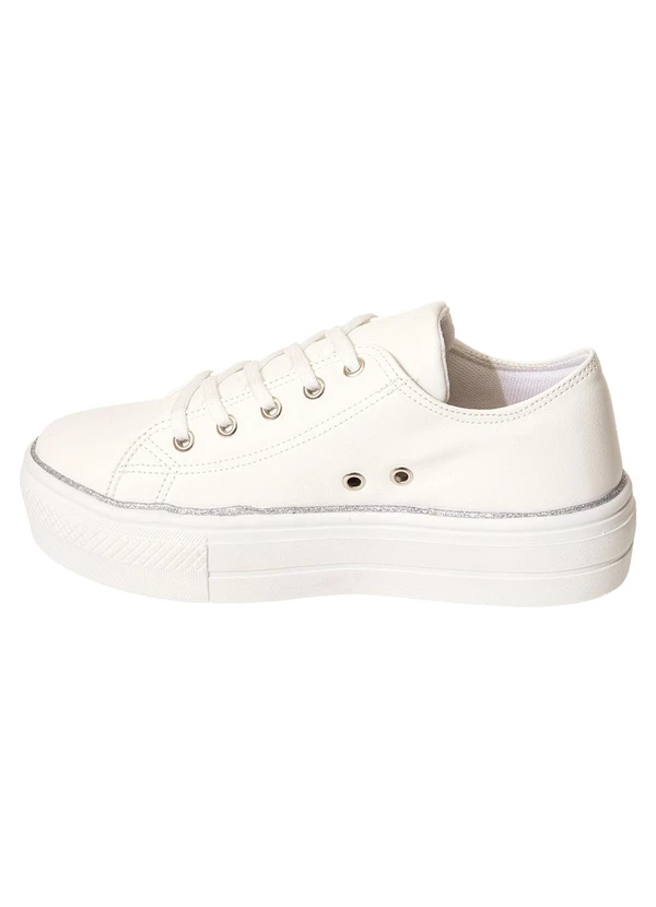 Perfecta - Tênis Branco em Tecido 3