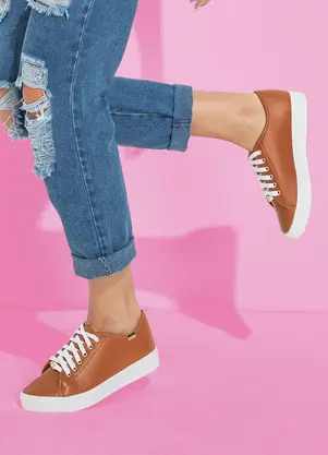 Perfecta - Tênis Caramelo em Sintético - PERFECTA