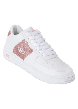 Perfecta - Tênis Casual Branco com Detalhe de Glitter - PERFECTA