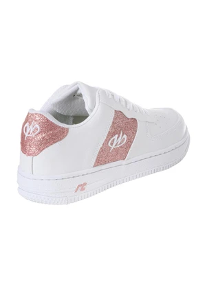 Perfecta - Tênis Casual Branco com Detalhe de Glitter - PERFECTA